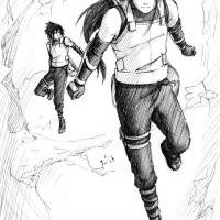 ANBU Sasuke and ANBU Neji